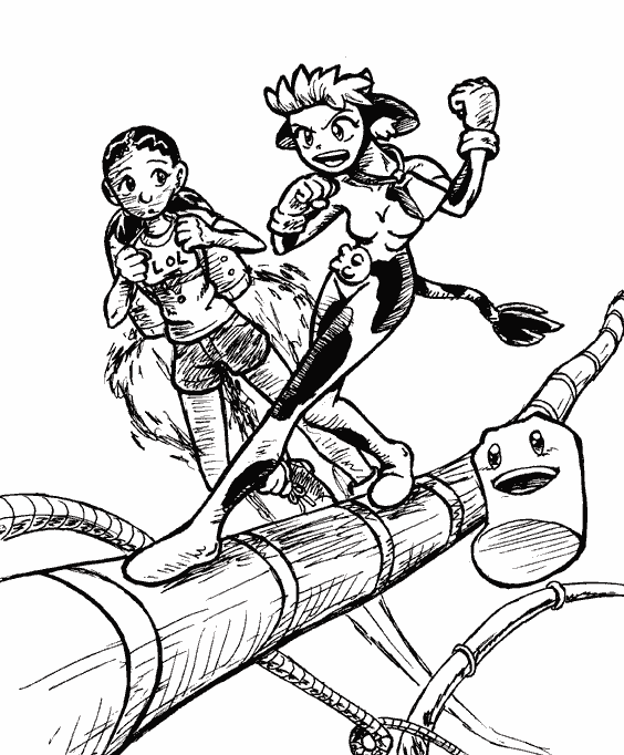 Huge Cables; Vaca Borden, Ming-Li Anderson, and Marshmallow spring into action!