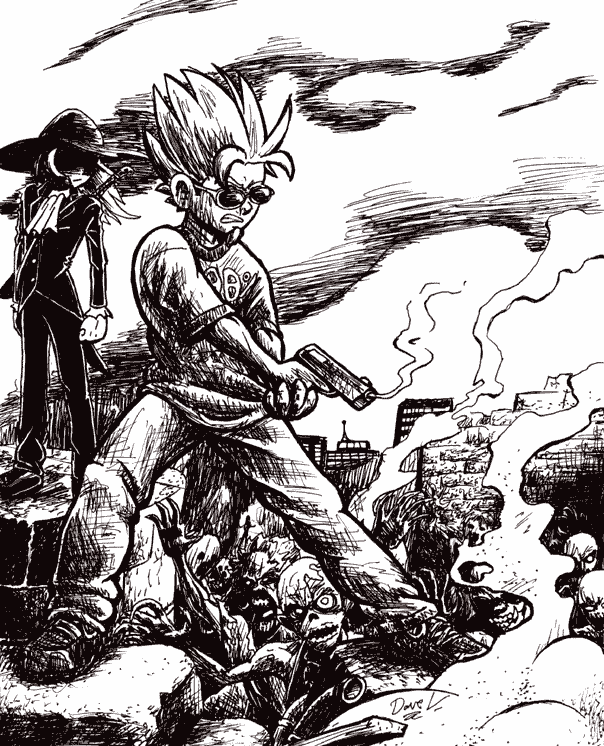 You Better Run; Steve Makar and Cornelius Blackwell battle zombies.