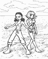 at the beach